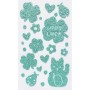 folia Sticker paillet en caoutchouc mousse \"Lucky\"