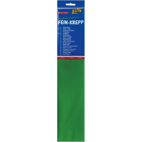 folia Papier crpon en couches, 500 mm x 2,5 m, vert-jaune