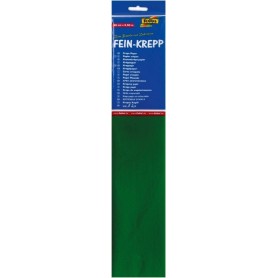 folia Papier crpon en couches, 500 mm x 2,5 m, vert mousse