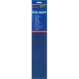 folia Papier crpon en couches, 500mm x 2,5m, bleu brillant