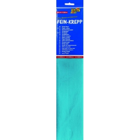 folia Papier crpon en couches, 500 mm x 2,5 m, bleu clair