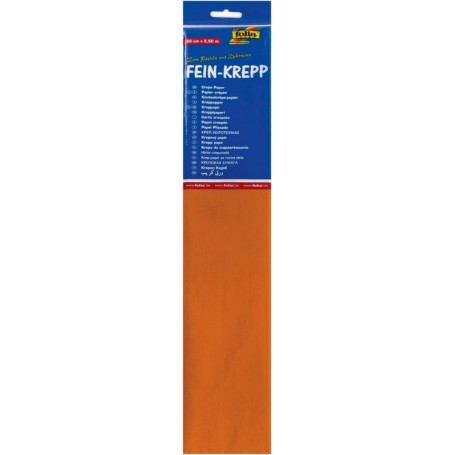 folia Papier crpon en couches, 500mmx2,5m, orange rougetre