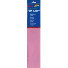 folia Papier crpon en couches, 500 mm x 2,5 m, rose ple