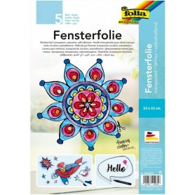folia Film pour fentre, 230 x 330 mm, 5 feuilles, incolore