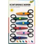 folia Set de ciseaux cranteurs, 6 pices, assorti