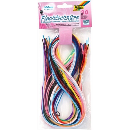 folia Fil pour scoubidou BASIC MIX, 1,8 mm x 1 m