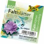 folia Feuille plier, rond, 120 mm, 500 feuilles, assorti