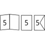 folia Kit de cartes pliantes, 105 x 150 mm, blanc