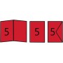 folia Kit de cartes pliantes, 105 x 150 mm, carlate
