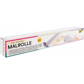 folia Rouleau de papier dessin, uni, 300 mm x 6 m, blanc