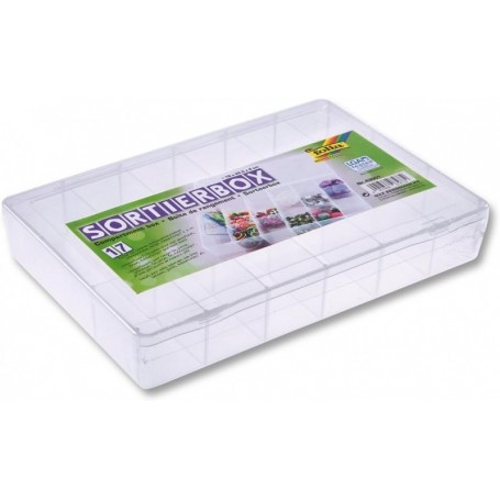 folia Bote de rangement, PP, 17 compartiments, transparent