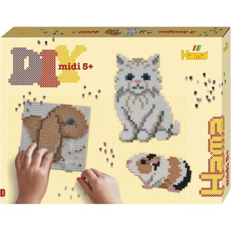 Hama Perles repasser midi \"Animaux de compagnie\", coffret