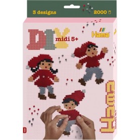 Hama Perles repasser midi \"Lutins de Nol\", coffret cadeau
