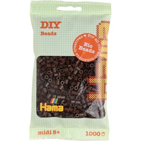 Hama Perles repasser Bio midi, sachet, marron