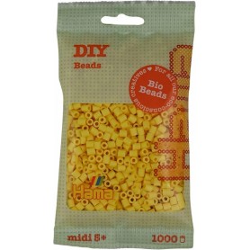 Hama Perles repasser Bio midi, sachet, jaune ple