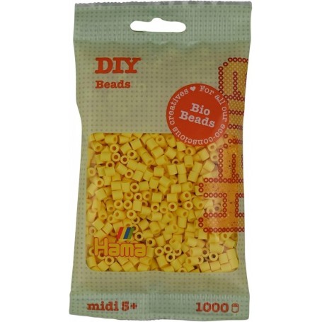 Hama Perles repasser Bio midi, sachet, jaune ple