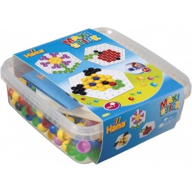 Hama Maxi Stick Bote de perles piquer + plaques perfores