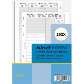 bind Recharge 2025 pour agenda A5 modle 15501