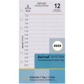 bind Recharge 2025 pour agenda bind A6, modle 10603