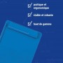 MAUL Porte-bloc MAULgo uni Recycling, A4, bleu