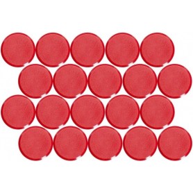 MAUL Aimant facettes MAULpro, diamtre: 29 mm, rouge