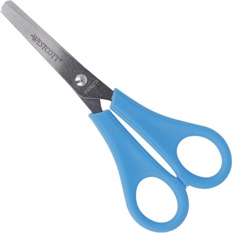 WESTCOTT Ciseaux de bricolage pour enfants, bleu