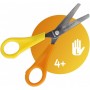 WESTCOTT Ciseaux de bricolage pour enfants, jaune/orange