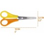 WESTCOTT Ciseaux de bricolage pour enfants, jaune/orange