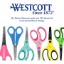 WESTCOTT Ciseaux de bricolage pour enfants, jaune/orange