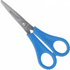 WESTCOTT Ciseaux de bricolage pour enfants, bleu