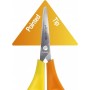 WESTCOTT Ciseaux de bricolage pour enfants, jaune/orange