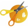 WESTCOTT Ciseaux de bricolage pour enfants, jaune/orange
