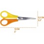 WESTCOTT Ciseaux de bricolage pour enfants, jaune/orange