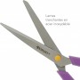 WESTCOTT Ciseaux Easy Grip, set de 3, cassis/jaune citron