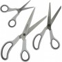 WESTCOTT Ciseaux Easy Grip, set de 3, gris clair/anthracite