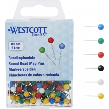 WESTCOTT pingle tte ronde, taille 5, assorti
