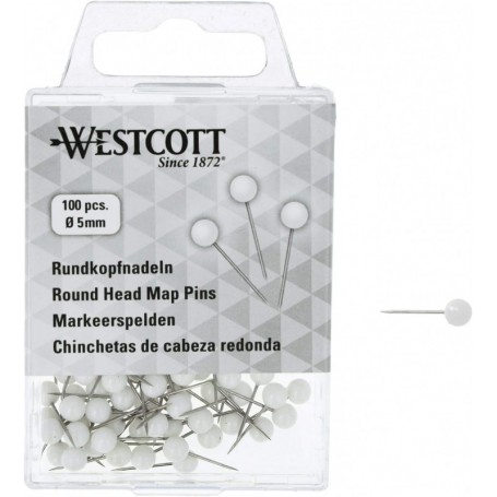 WESTCOTT pingle tte ronde, taille 5, blanc