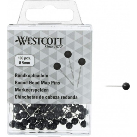 WESTCOTT pingle tte ronde, taille 5, noir
