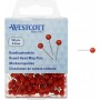 WESTCOTT pingle tte ronde, taille 5, rouge