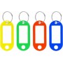 WESTCOTT Porte-cl avec anneau, pack de 4, assorti