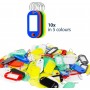 WESTCOTT Porte-cl avec anneau, pack de 10, assorti