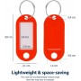 WESTCOTT Porte-cl avec anneau, pack de 100, rouge