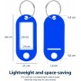 WESTCOTT Porte-cl avec anneau, pack de 100, bleu fonc
