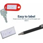 WESTCOTT Porte-cl avec anneau, pack de 100, assorti