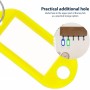 WESTCOTT Porte-cl avec anneau, pack de 100, assorti