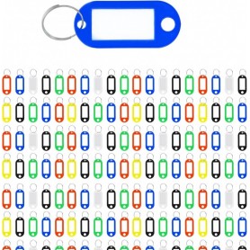WESTCOTT Porte-cl avec anneau, pack de 200, assorti
