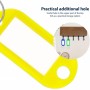 WESTCOTT Porte-cl avec anneau, pack de 200, assorti