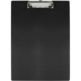 WESTCOTT Porte-bloc pince, plastifi, A4, noir