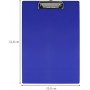 WESTCOTT Porte-bloc pince, plastifi, A4, bleu