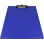 WESTCOTT Porte-bloc pince, plastifi, A4, bleu